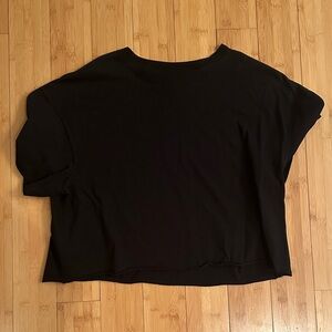wild fable Black Cropped Boxy Tee